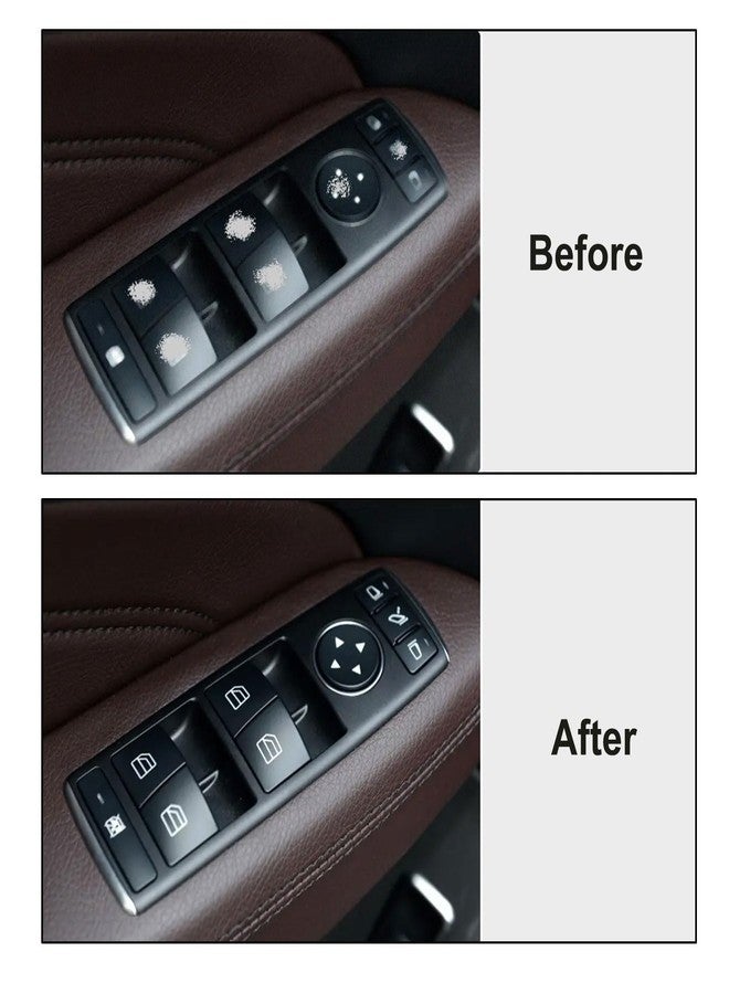 FZJDSD 4PCS Driver Side Car Power Window Master Switch Repair Button Cap Cover A2049055402 Compatible with Mercedes-Benz E-Class E200 E220 E250 E300 C-Class C180 C200 C220 2009-2016 2518300290 - Image 3